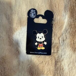 Disney Mickey Mouse Pin with Red and Yellow Accents